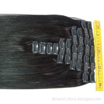 Black Clip on Hair Extension